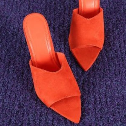 Cecelia Orange Mules 8.5 /