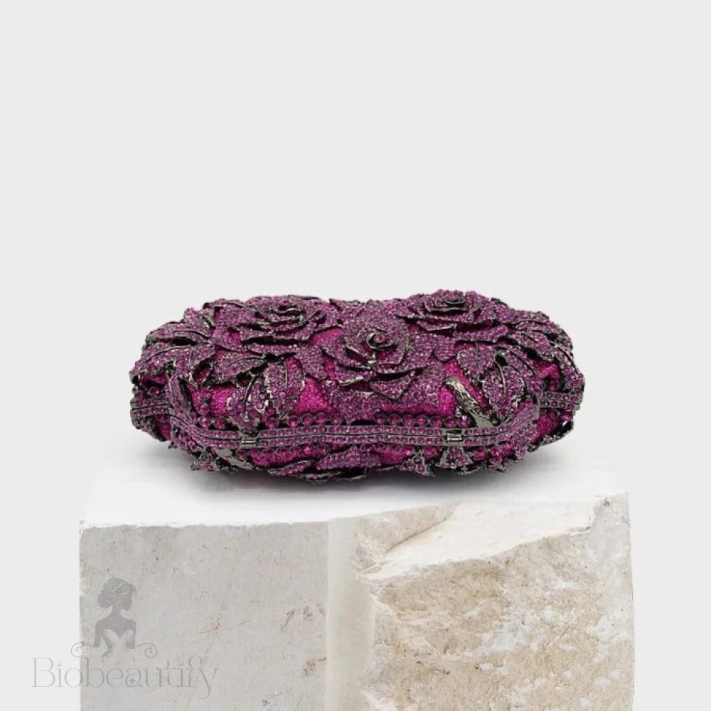 Cecilia Rose Clutch - Purple