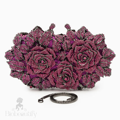 Cecilia Rose Clutch - Purple