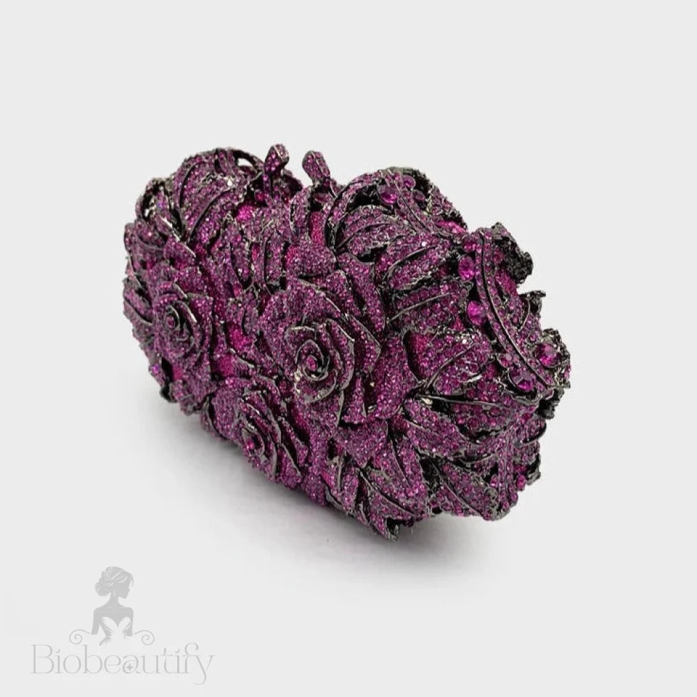 Cecilia Rose Clutch - Purple