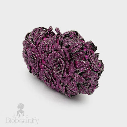 Cecilia Rose Clutch - Purple