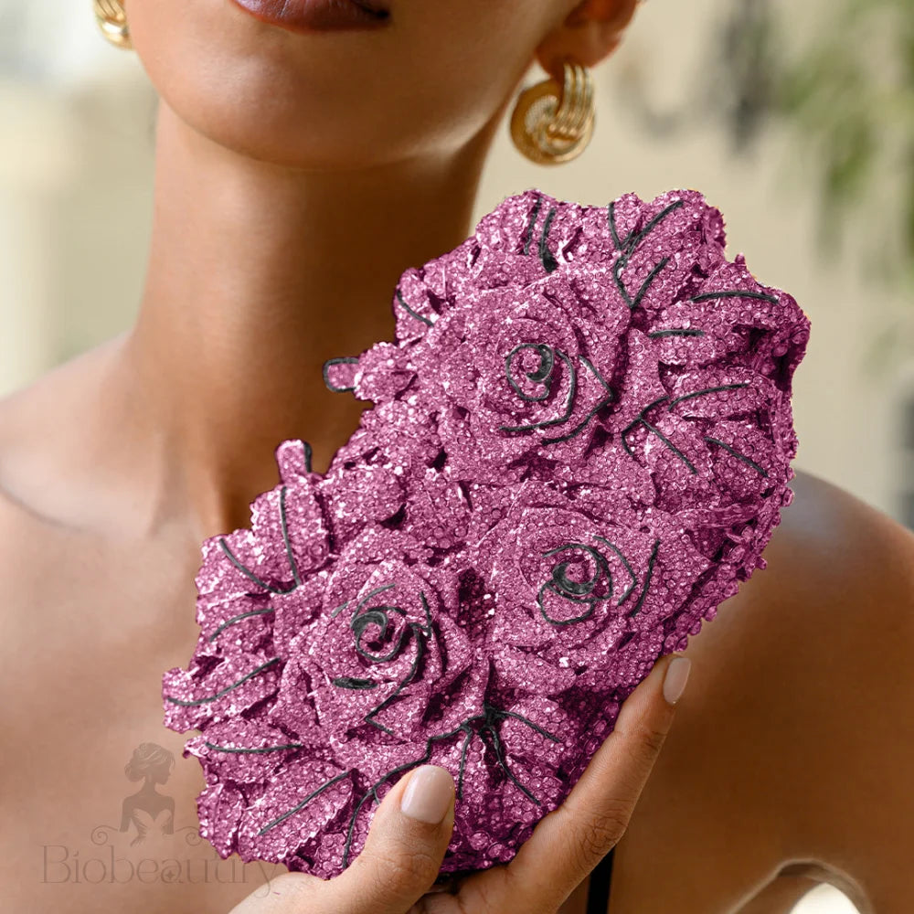 Cecilia Rose Clutch - Purple