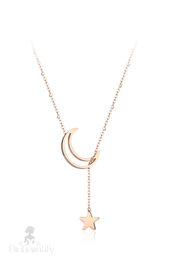 Celestial Pendant Necklace Gold