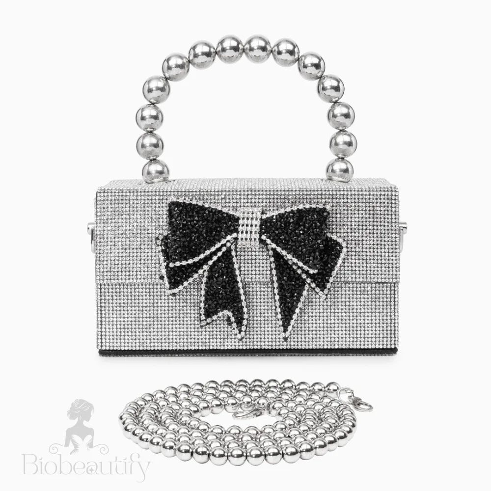 Celia Pearl Chain Bow Bag