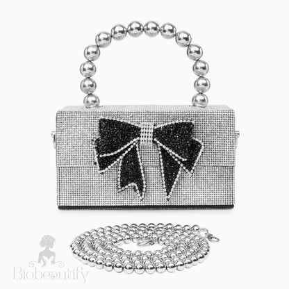 Celia Pearl Chain Bow Bag