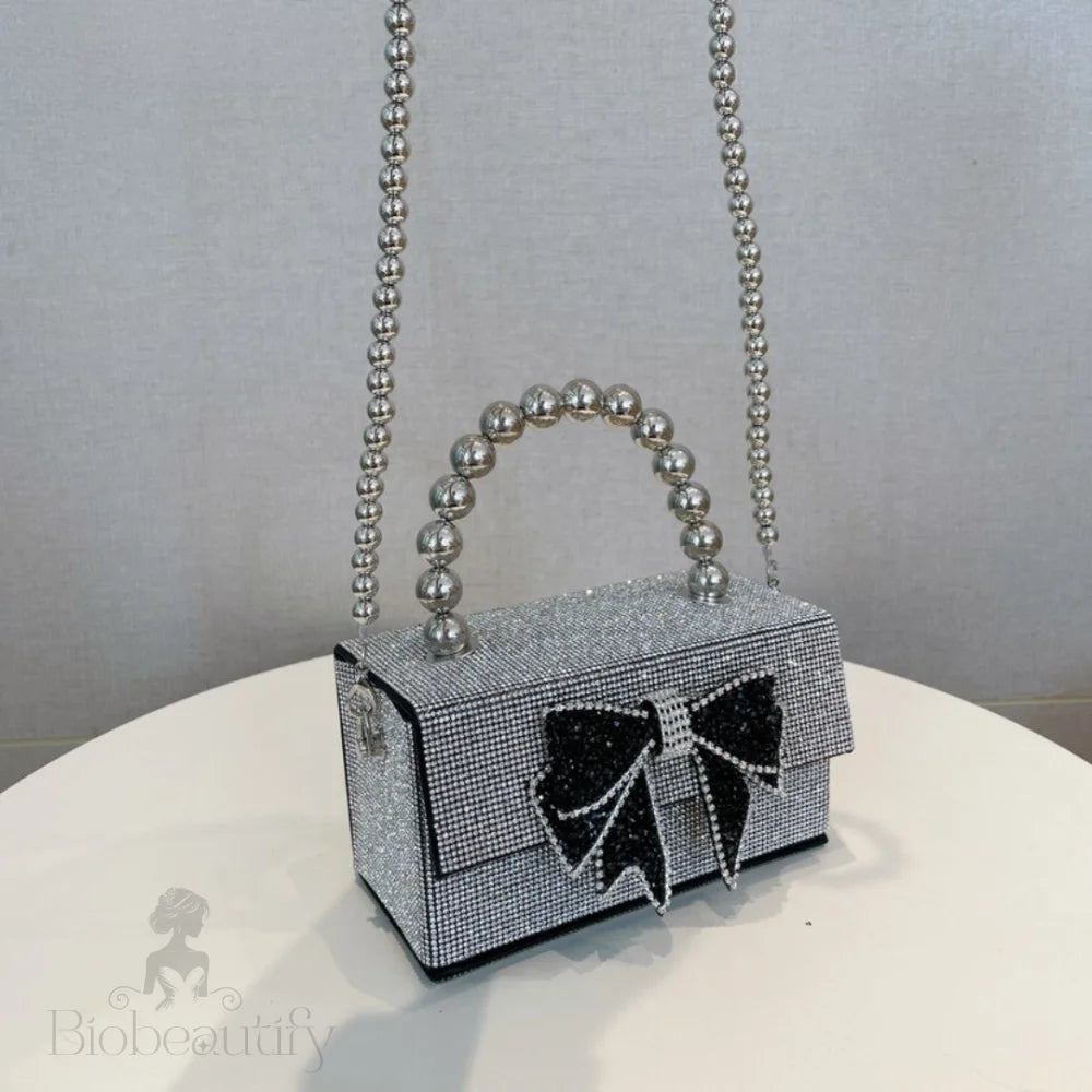 Celia Pearl Chain Bow Bag