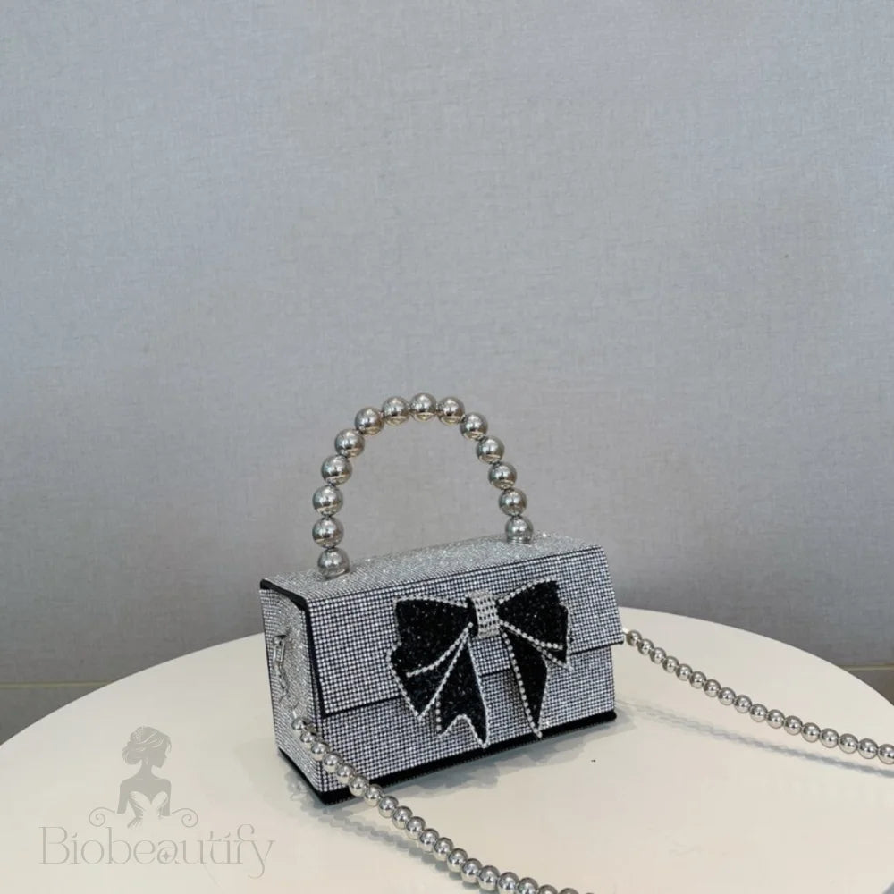 Celia Pearl Chain Bow Bag