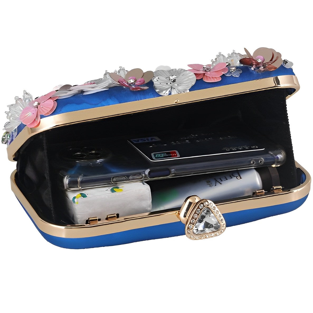 Zenaida Beaded Floral Clutch Bag