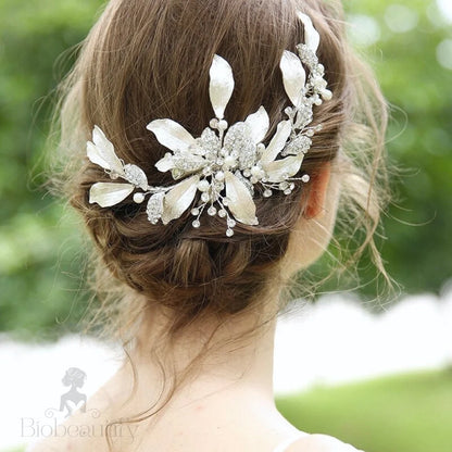 Chanelle Pearl And Crystal Bridal Hair Vine