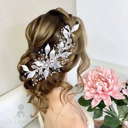 Chanelle Pearl And Crystal Bridal Hair Vine