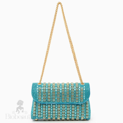 Chantal Clutch Bag With Diamond Detail