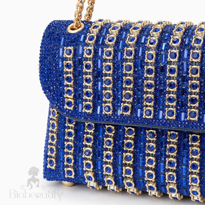 Chantal Clutch Bag With Diamond Detail