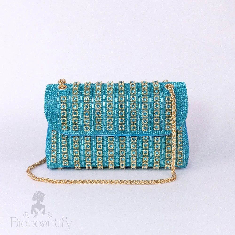 Chantal Clutch Bag With Diamond Detail