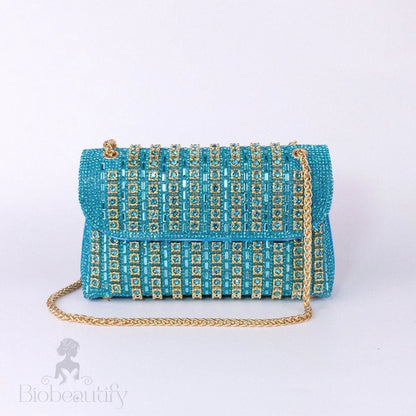 Chantal Clutch Bag With Diamond Detail