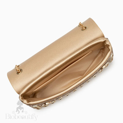 Chantal Clutch Bag With Diamond Detail