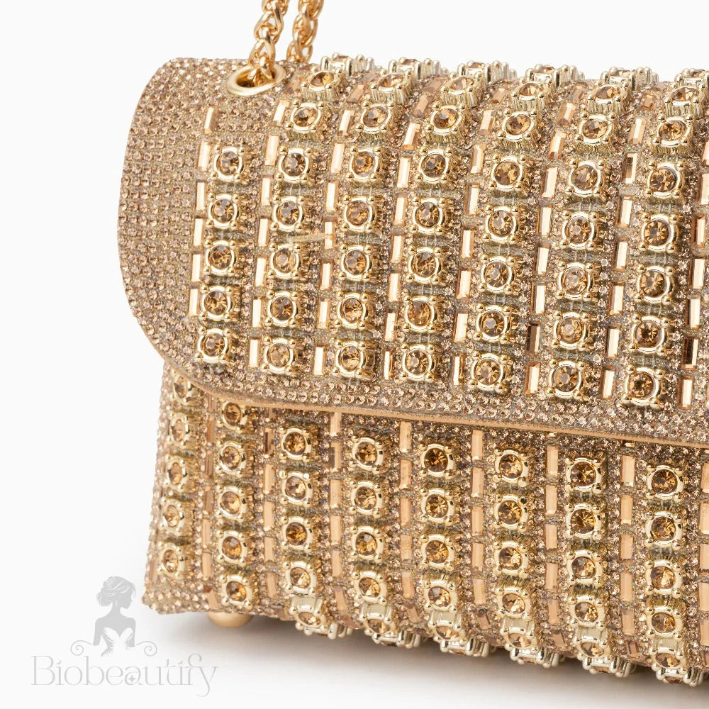 Chantal Clutch Bag With Diamond Detail