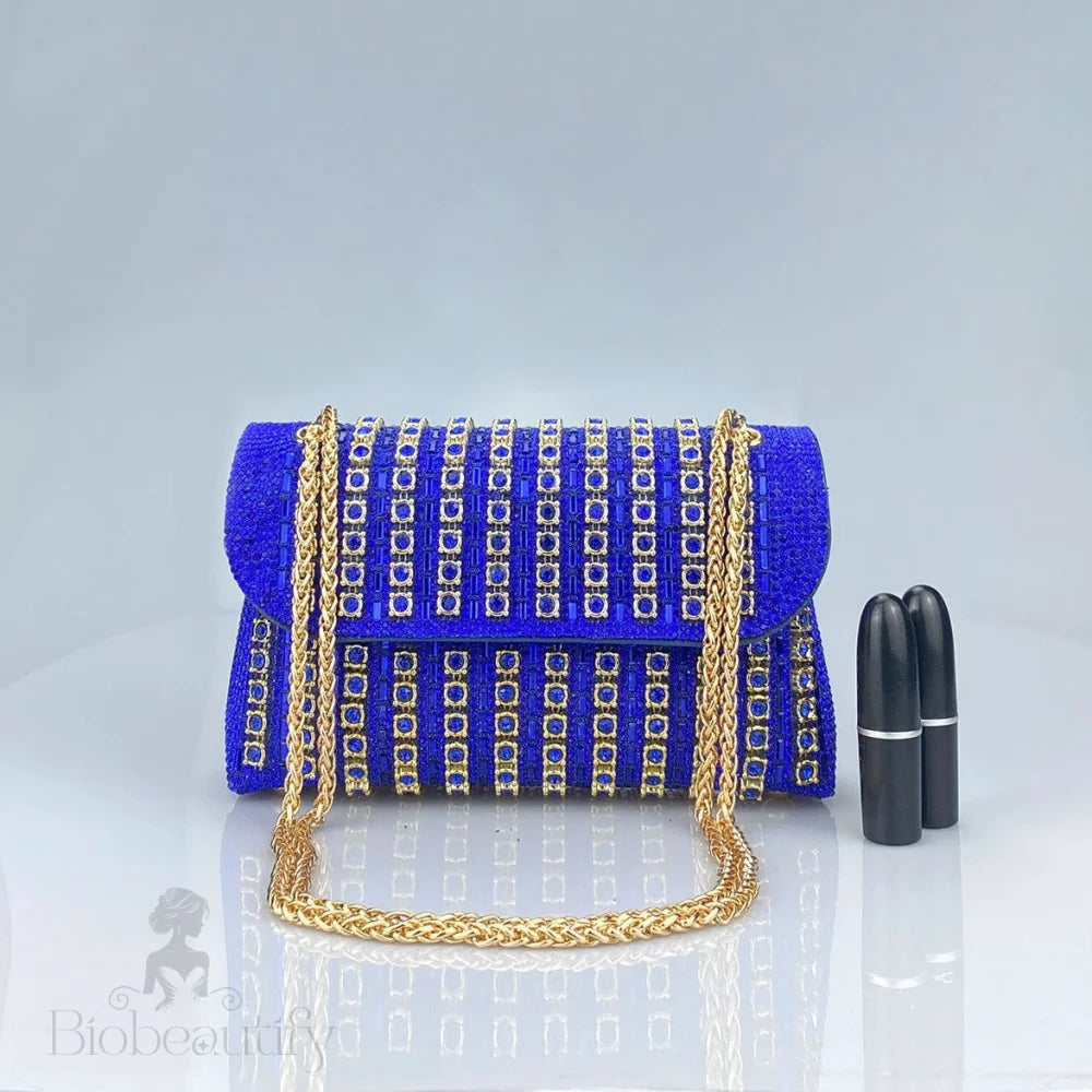 Chantal Clutch Bag With Diamond Detail