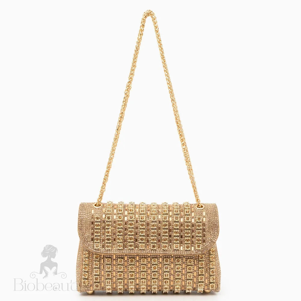 Chantal Clutch Bag With Diamond Detail