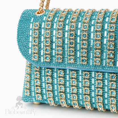 Chantal Clutch Bag With Diamond Detail