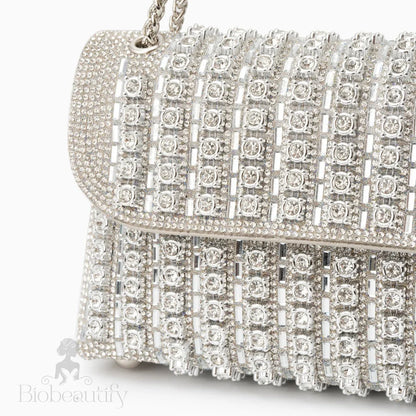 Chantal Clutch Bag With Diamond Detail