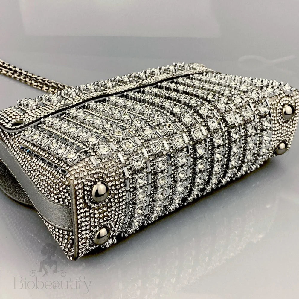 Chantal Clutch Bag With Diamond Detail