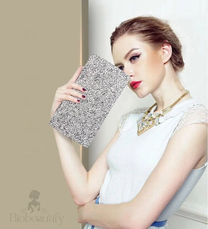 Charlee Crystalized Bridal Clutch