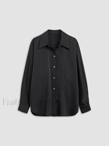 Charlotte Oversized Button Up Collared Shirt Shirts