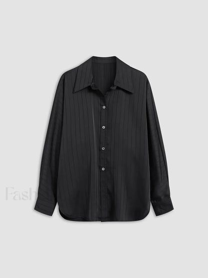 Charlotte Oversized Button Up Collared Shirt Shirts