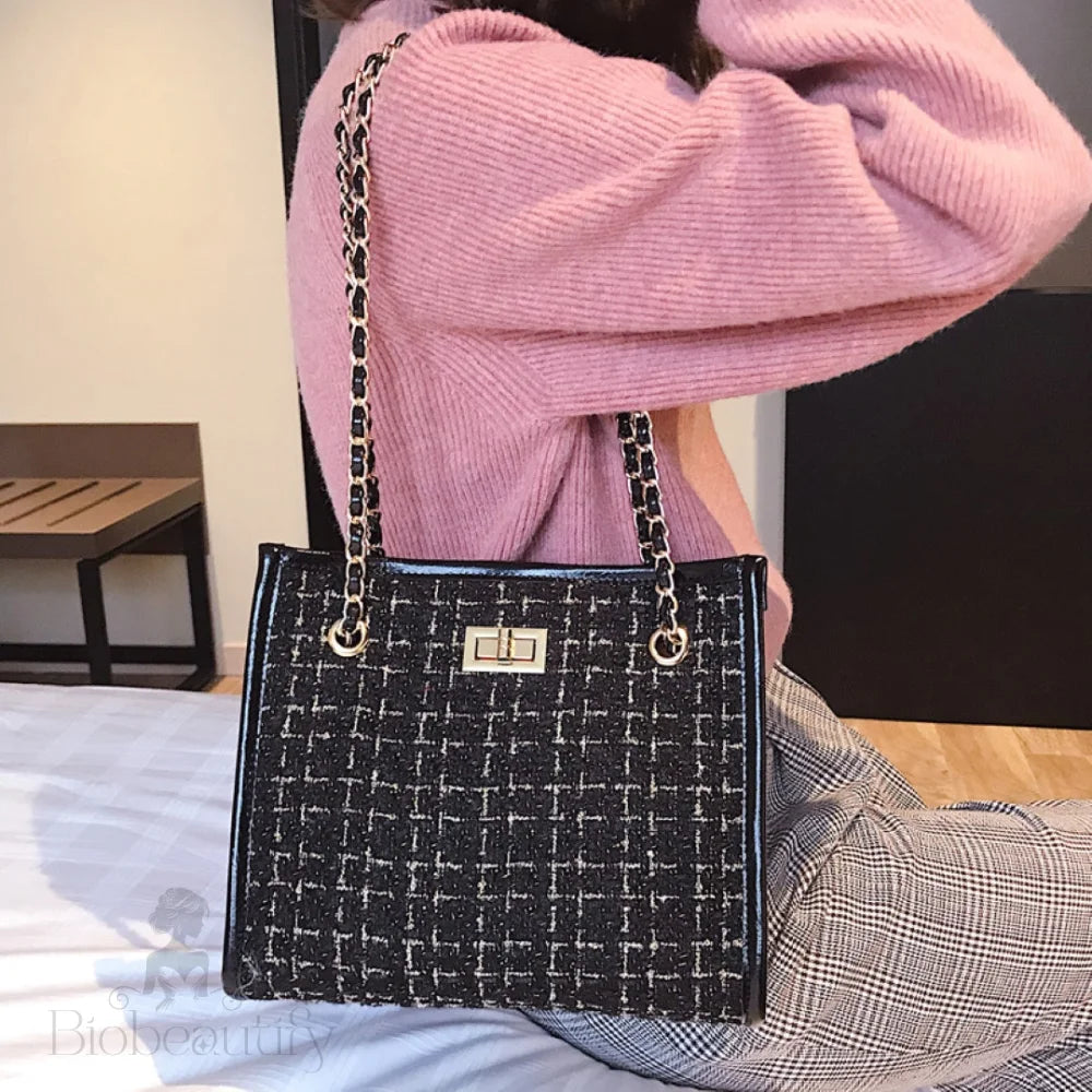 Checkered Shoulder Bag