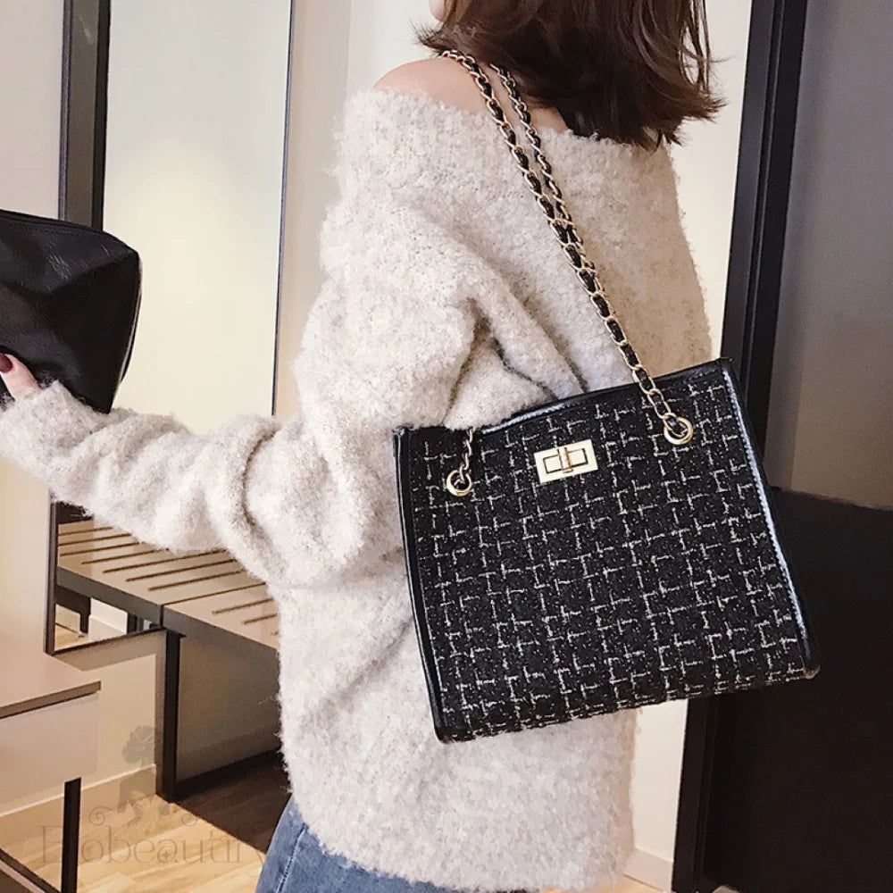 Checkered Shoulder Bag