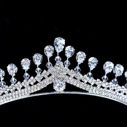 Cher Silver Cubic Zirconia Wedding Tiara