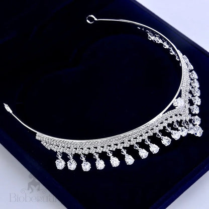 Cher Silver Cubic Zirconia Wedding Tiara