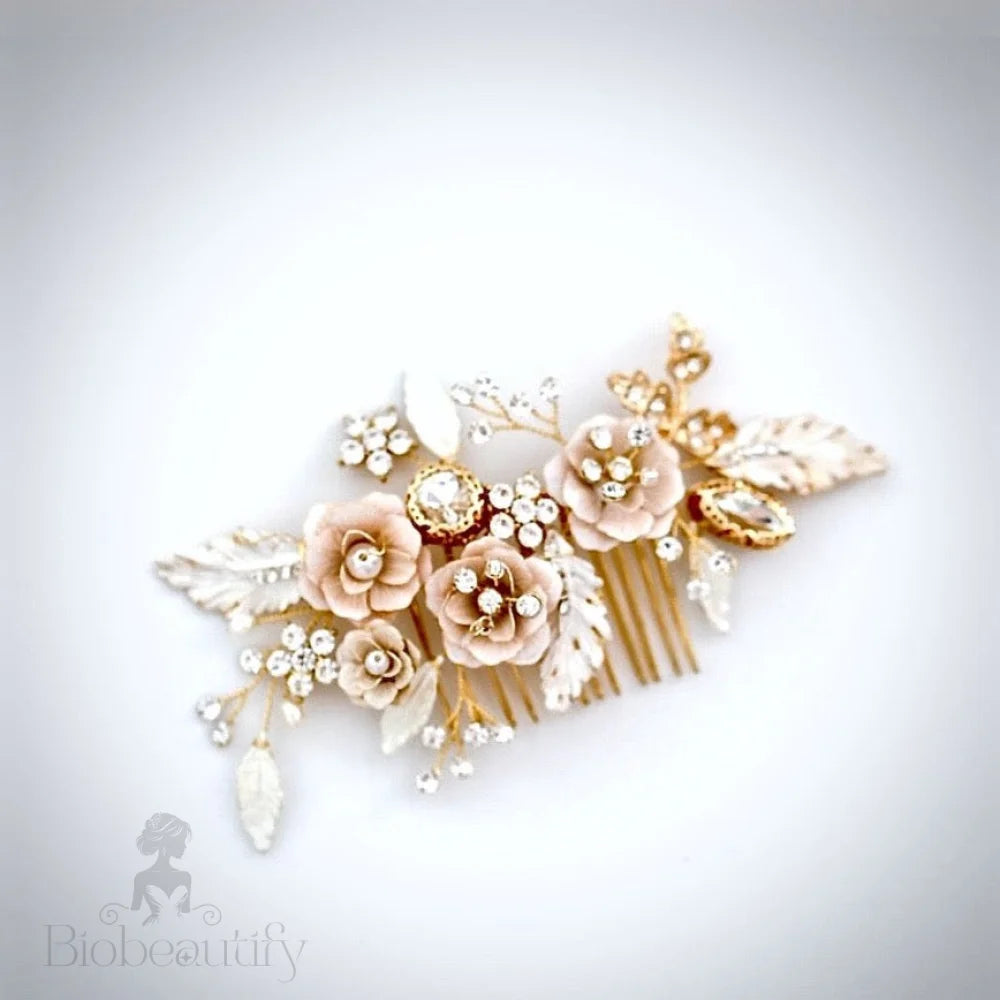 Cheryl Boho Gold Bridal Hair Comb