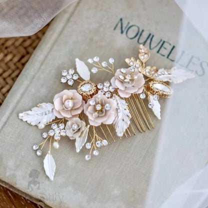 Cheryl Boho Gold Bridal Hair Comb