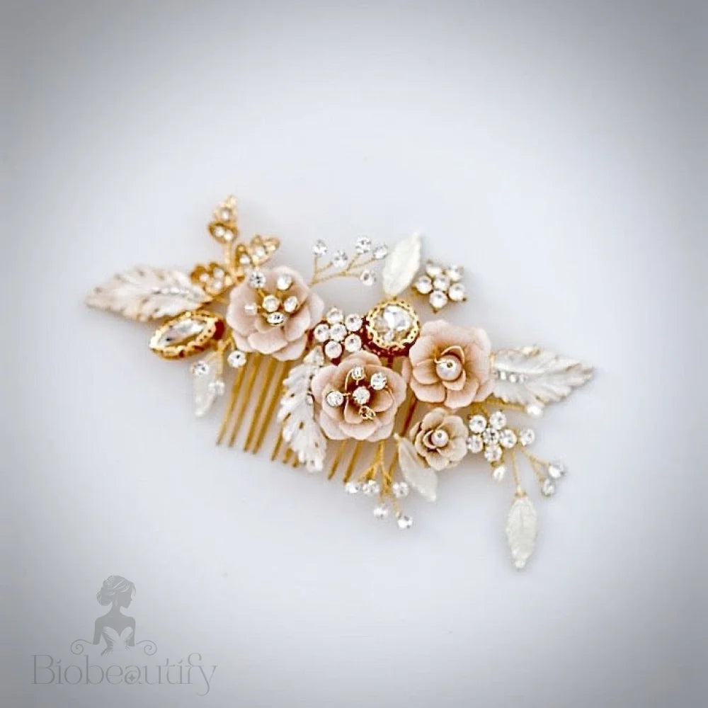 Cheryl Boho Gold Bridal Hair Comb