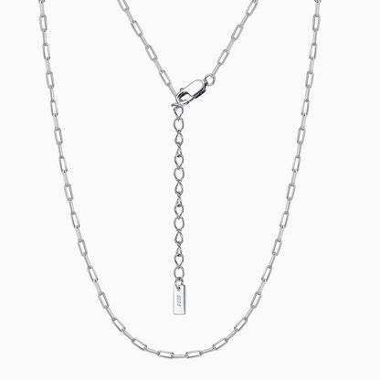 Sterling Silver Polished 4Mm Link Chain Necklace / 14 -16’’
