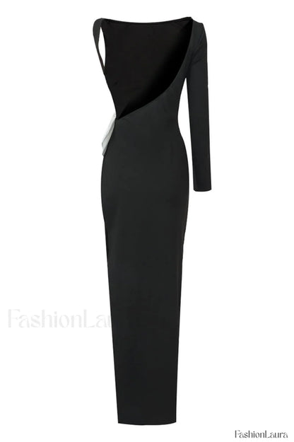 Chloe One Shoulder Charming Bow Detail Dress