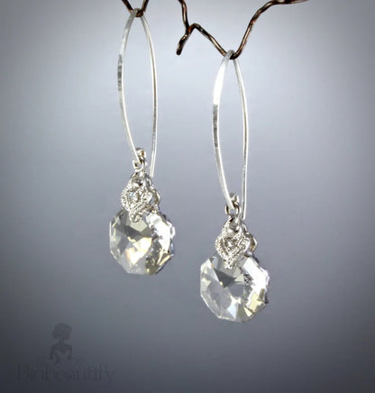 Chloe Swarovski Crystal Sterling Silver Earrings For Bridesmaids 7. Shade