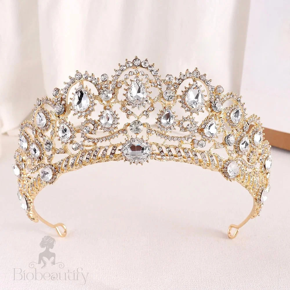 Wedding Hair Accessories - Rhinestone Bridal Tiara - Available in Silver