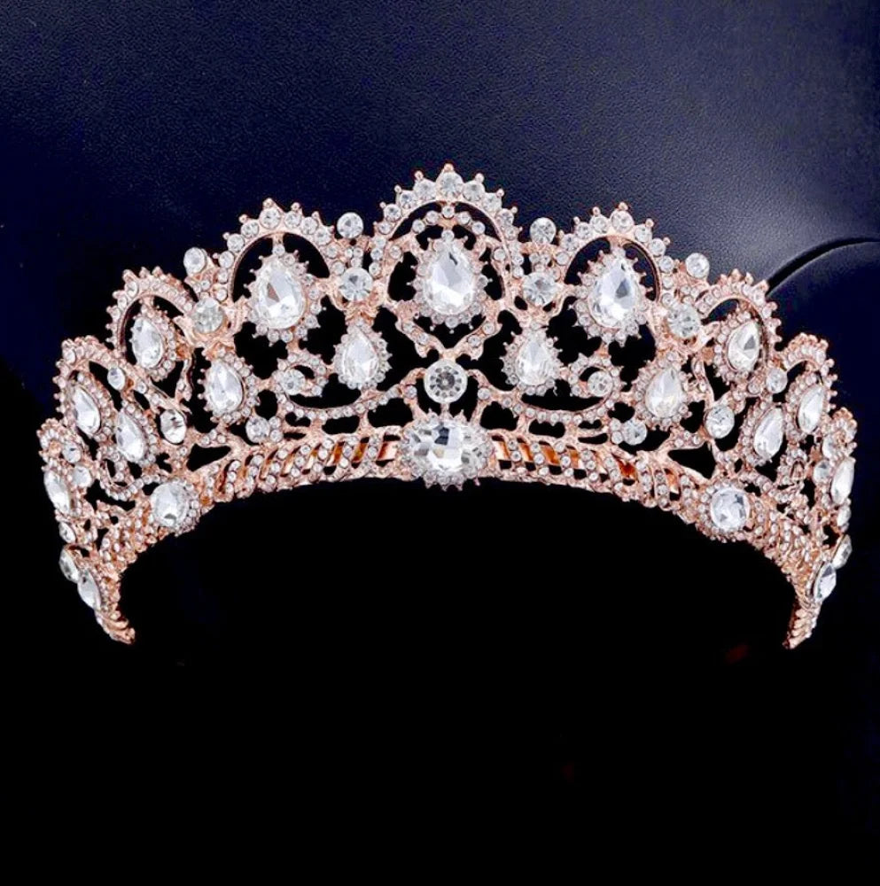 Wedding Hair Accessories - Rhinestone Bridal Tiara - Available in Silver