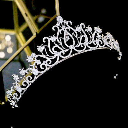 Cierra Silver Zirconia Bridal Tiara