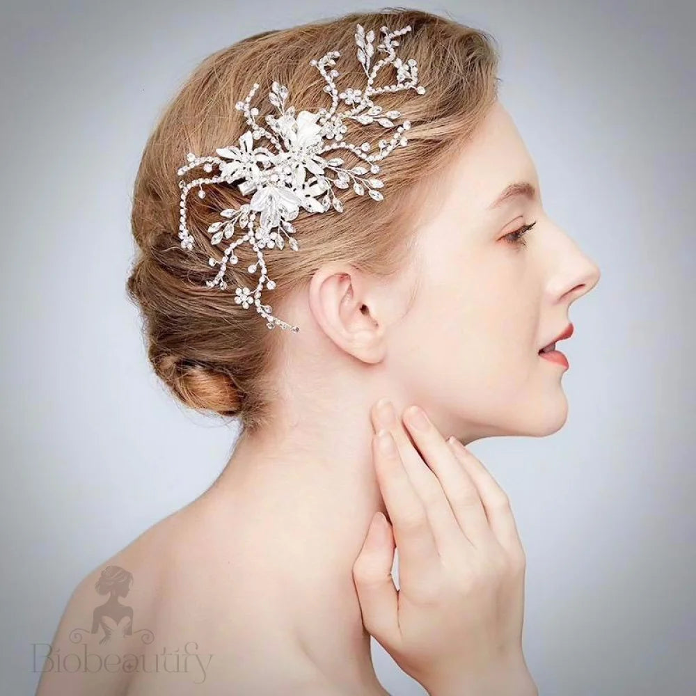 Clarise Crystal Bridal Hair Vine