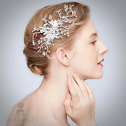 Clarise Crystal Bridal Hair Vine