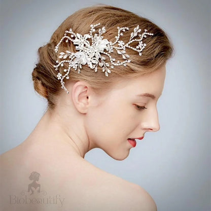 Clarise Crystal Bridal Hair Vine