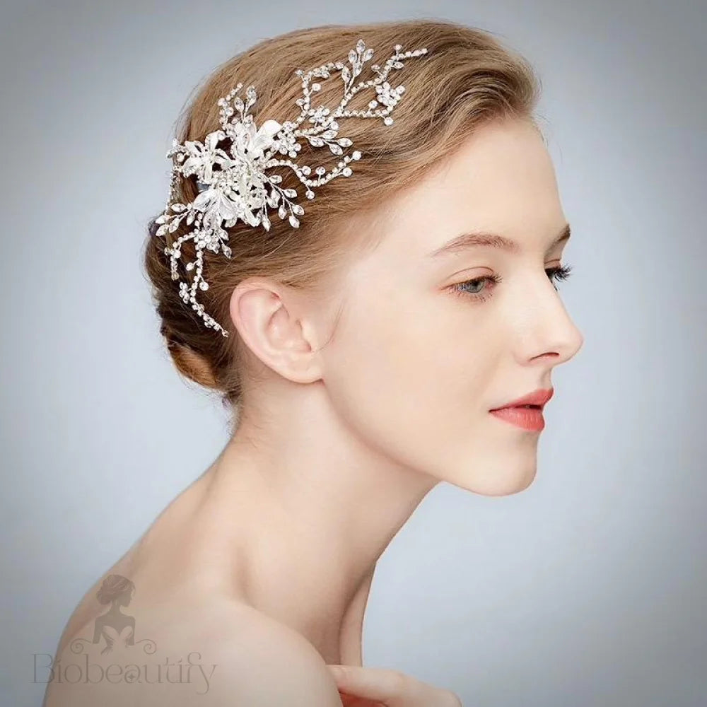 Clarise Crystal Bridal Hair Vine