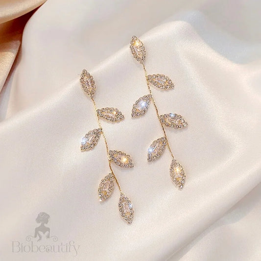 Wedding Jewelry - Cubic Zirconia Bridal Earrings - Available in Gold and Silver