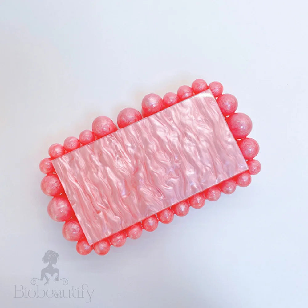 Cloud Clutch Bag In Acrylic