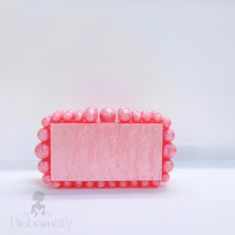 Cloud Clutch Bag In Acrylic