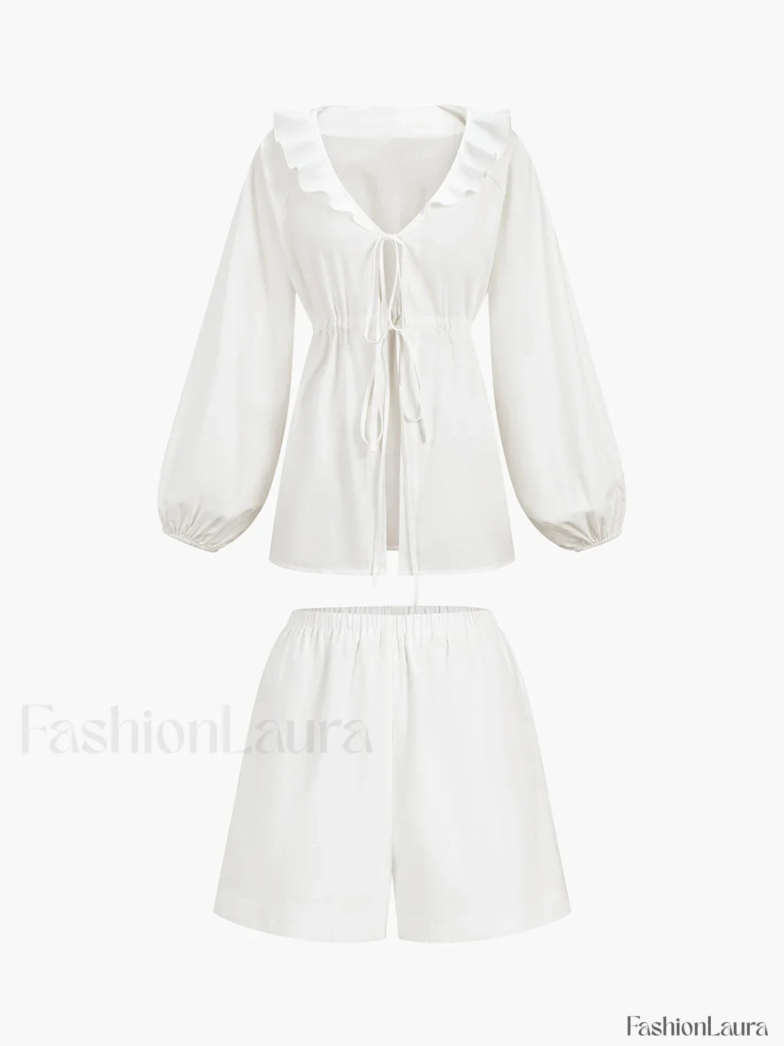 Cotton & Linen Cowgirl Melody Two Piece Shorts Set Short Sets