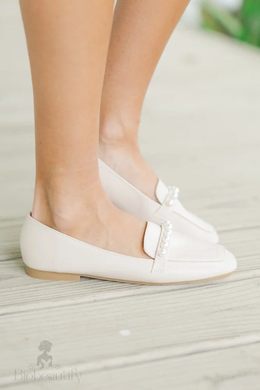 Cream Pearl Flats - Always Welcome 6 /